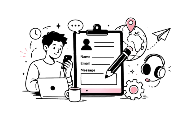 Illustration for contact page